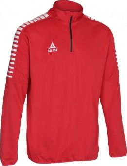 Select Argentina Trainingstop Pullover Zip Sweater rot-weiß | 3XL