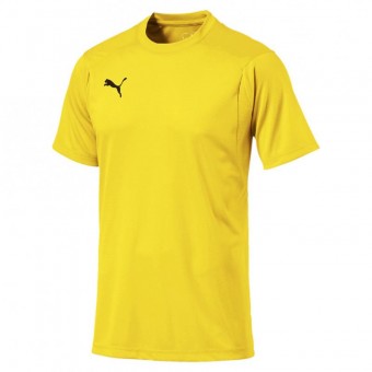 PUMA LIGA Casual Tee Shirt Cyber Yellow-Puma Black | S