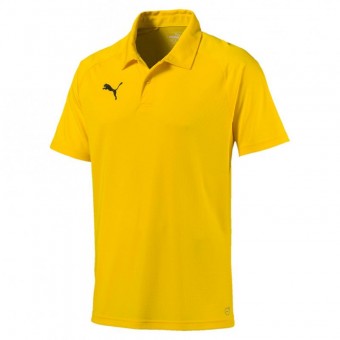 PUMA LIGA Sideline Polo Poloshirt Cyber Yellow-Puma Black | L