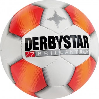 Derbystar Brillant S-Light Fußball Jugendball weiß-rot | 3