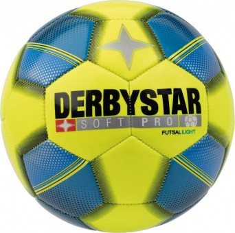 Derbystar Soft Pro Light Futsal Fußball Futsalball gelb-blau-schwarz | 4
