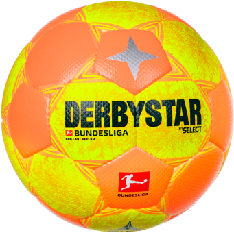Derbystar BL High Visible Replica v21 Fußball Trainingsball orange-gelb | 5