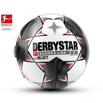 DERTEAMSPORTPROFI.DE | Derbystar BUNDESLIGA MAGIC S-LIGHT  Weiß-Schwarz-Grau-Rot | 4 | online kaufen