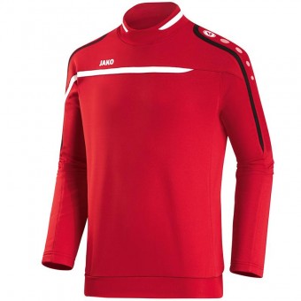 JAKO Sweat Performance Pullover Sweatshirt rot-weiß-schwarz | 128