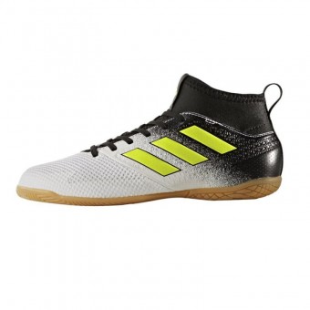 adidas ACE TANGO 17.3 IN J Hallen-Fußballschuhe Kinder weiß-gelb-schwarz | 38,5