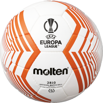 Molten F5U2810-23 Trainingsball Replika UEFA Europa League Saison 2022/23 weiß-orange-silber | 5