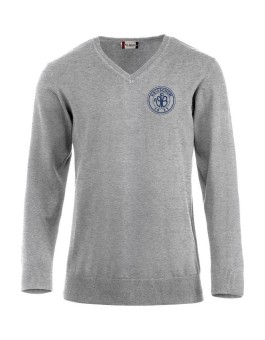 VfB 1921 Krieschow Damen Business Sweater Retro Logo grau meliert | S