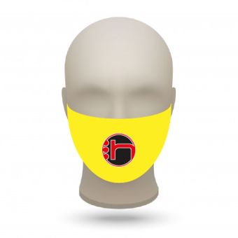 Teampaket Gesichtsmaske mit Vereinslogo 20 Stück gelb | 20 Stk