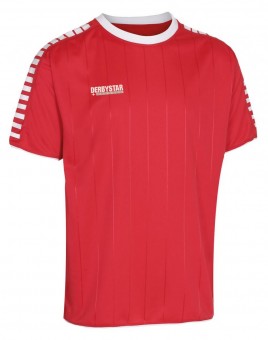 Derbystar Hyper Trikot Jersey kurzarm rot-weiß | XL