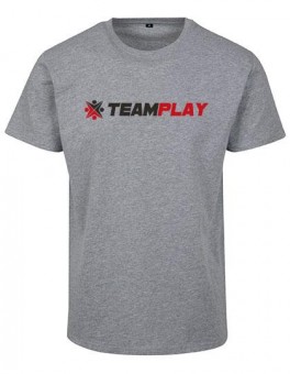 TEAMPLAY Logo Shirt heather grey | M