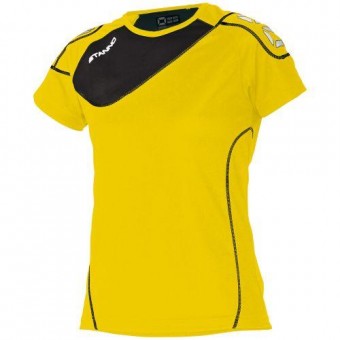 Stanno Montreal T-Shirt Damen Kurzarm gelb-schwarz | S