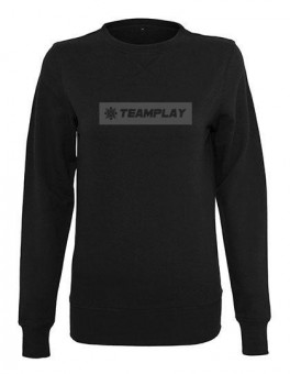 TEAMPLAY Ladies The Box Crewneck Sweater Black | M