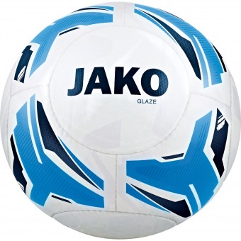 JAKO Trainingsball Glaze Fußball Trainingsball weiß-skyblue-navy | 3