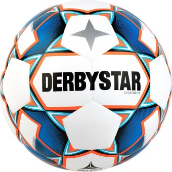 Derbystar Stratos TT Fußball Trainingsball weiß-blau-orange | 4
