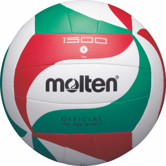 Molten V5M1500 Volleyball Trainingsball weiß-grün-rot | 5