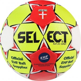 Select Maxi Grip Handball Trainingsball gelb-rot-weiß | 0