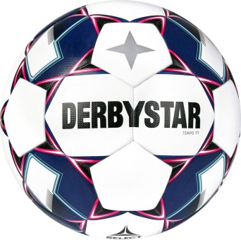 Derbystar Tempo TT v22 Fußball Trainingsball weiß-blau | 5