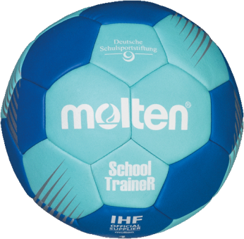 Molten H1F-ST SchoolTraineR Handball Trainingsball cyan-blau | 1